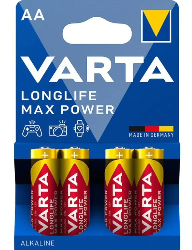 Varta Longlife Max Power Aa Batterijen (4 stuks)