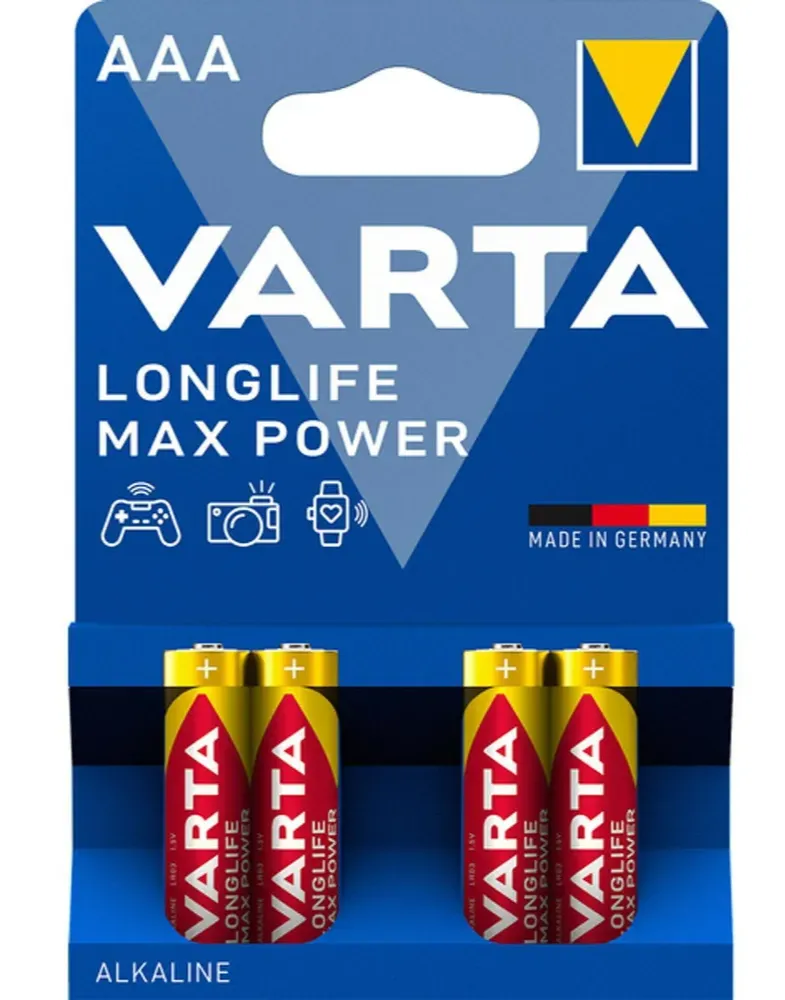 Varta Longlife Max Power Aaa Batterijen (4 stuks)