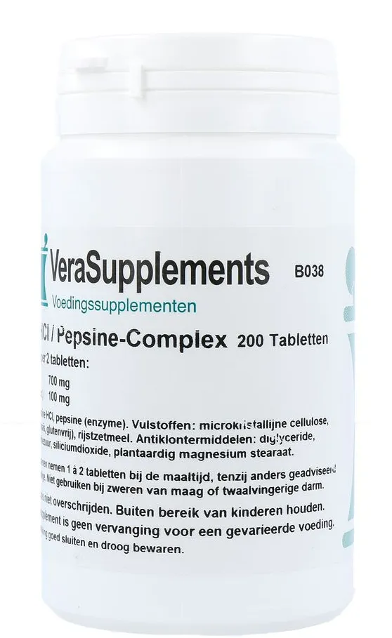 Verasupplements Betaine-hcl / Pepsine-complex Tabletten (200 tabletten) - image 2