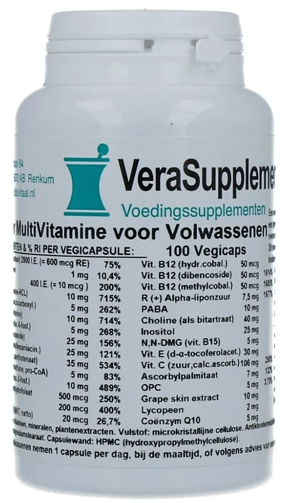 Verasupplements Super Multi Volwassenen Capsules (100 vegetarische capsules) - image 3