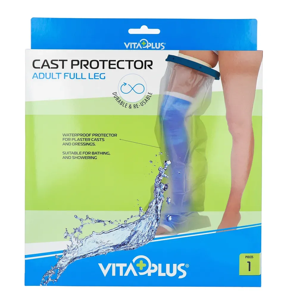 Vitaplus Essentials Cast Protector Adult Full Leg (1 stuk)