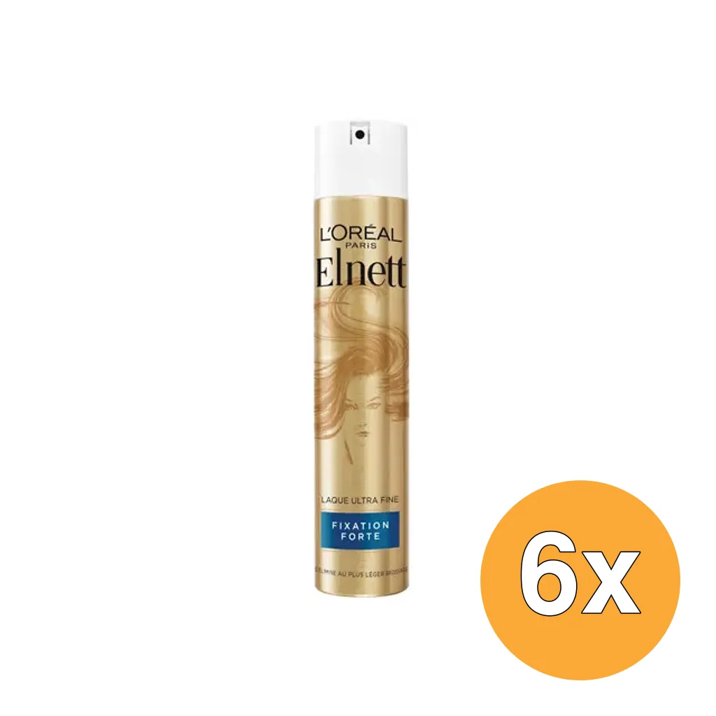 6x L'Oréal Paris Elnett Satin Sterk Blauw (300 ml)