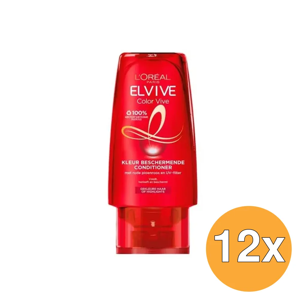 12x L'Oréal Paris Elvive Conditioner Color Vive (90 ml)