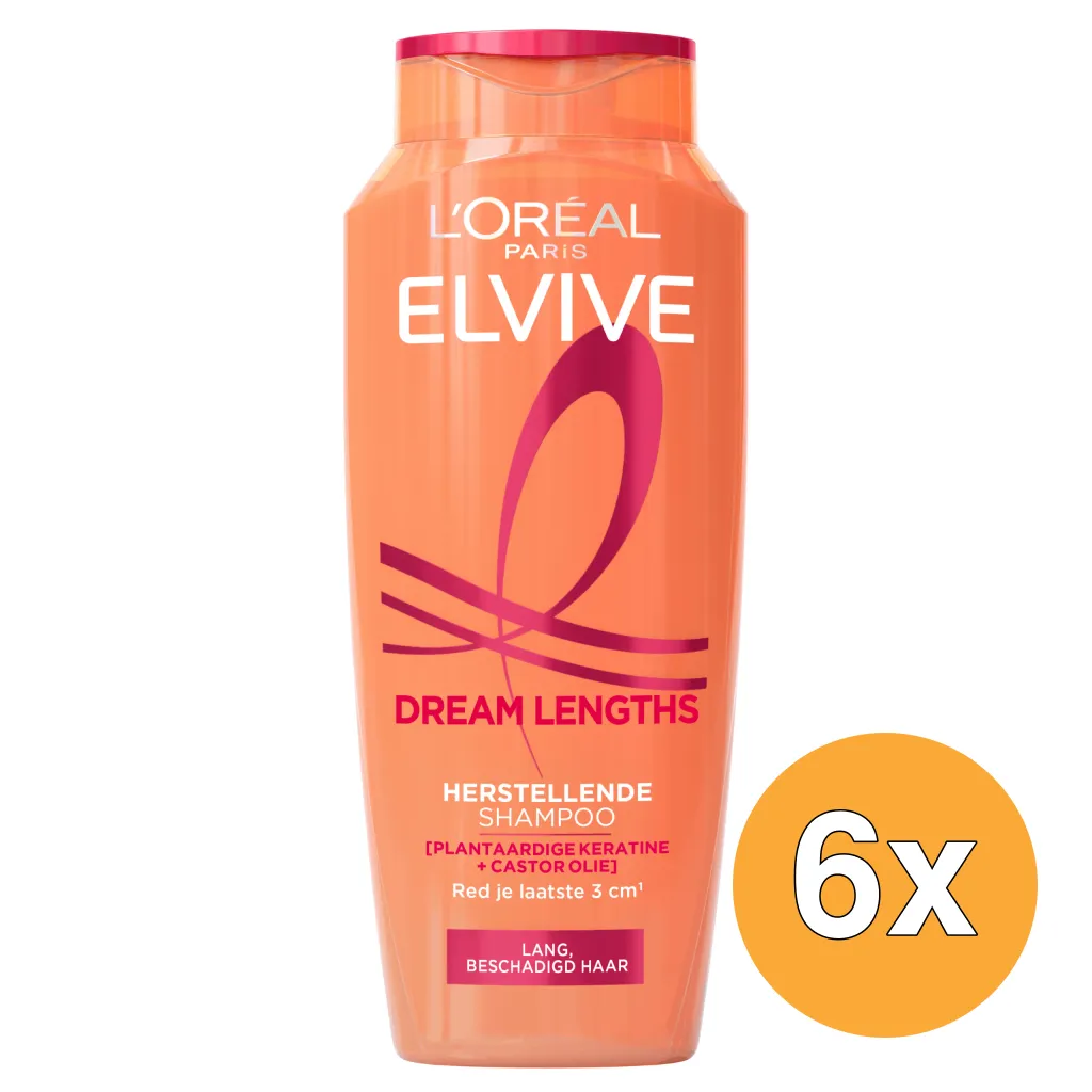 6x L'Oréal Paris Elvive Shampoo Dream Length (250 ml)