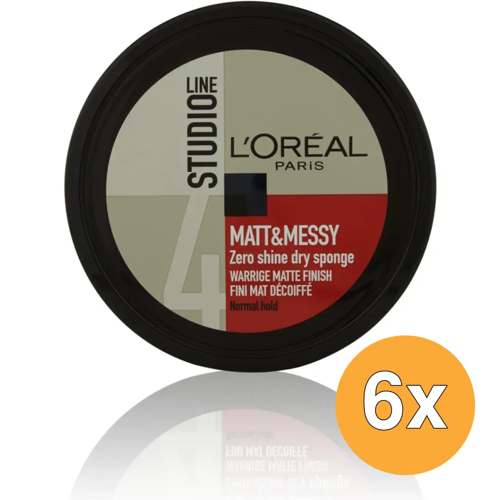 6x L'Oréal Paris Studio Line Matt Messy Dry Sponge (150 ml)