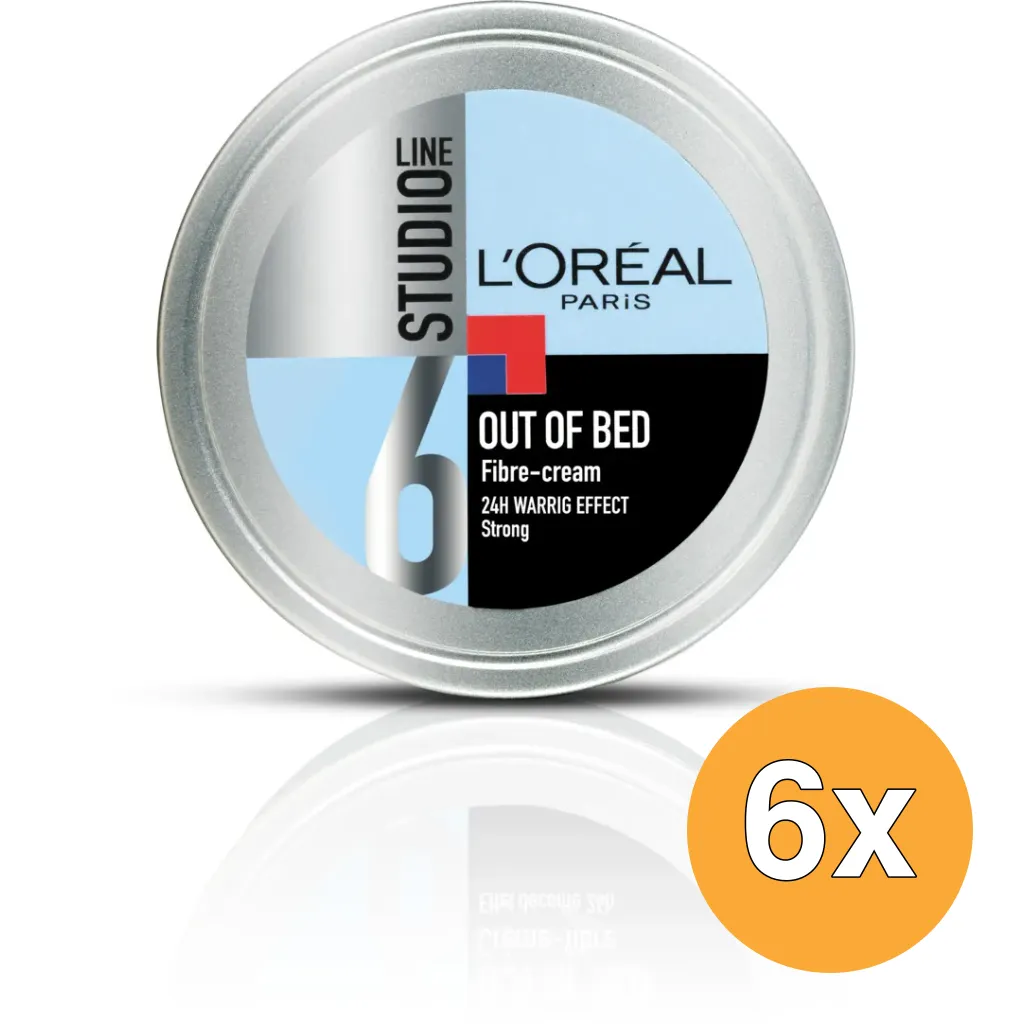 6x L'Oréal Paris Studio Line Cream Out Of Bed (150 ml)