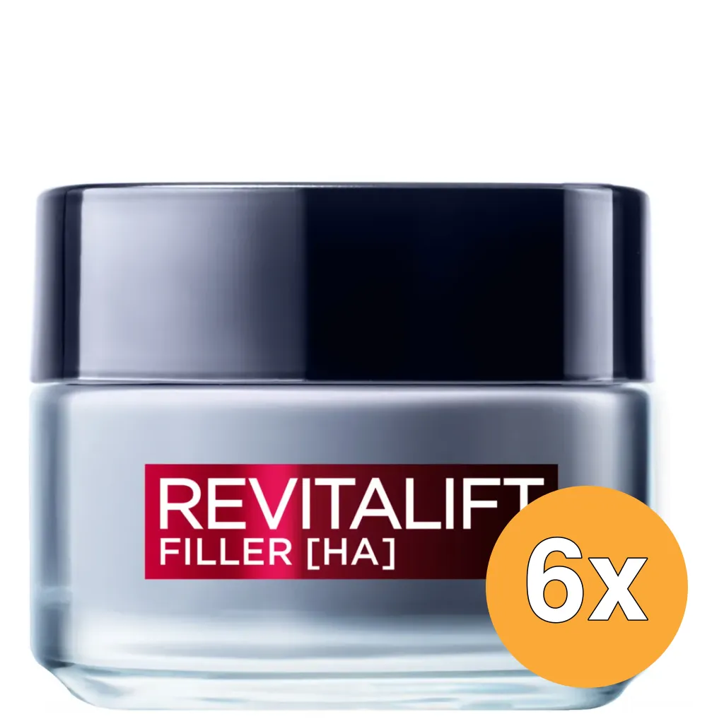 6x L'Oréal Paris Revitalift Filler Dagcreme (50 ml)