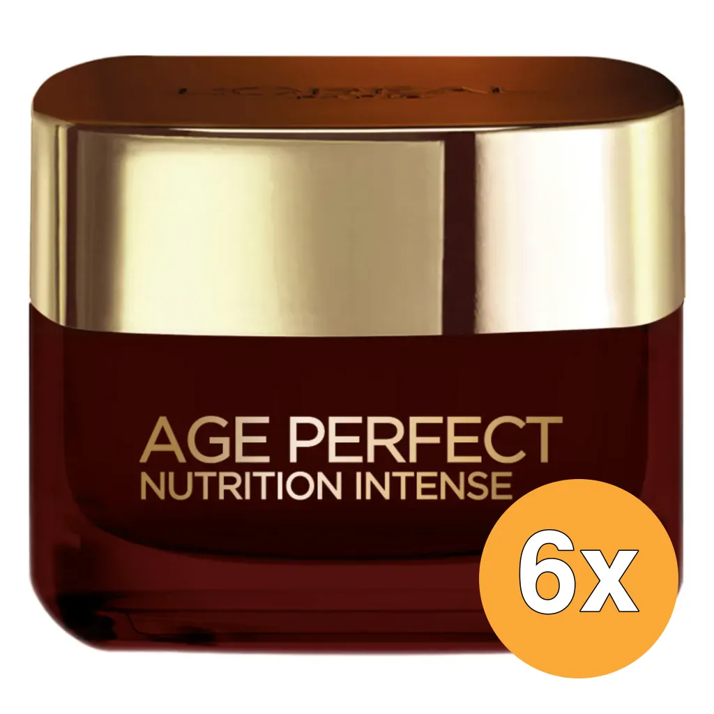 6x L'Oréal Paris Age Perfect Dagcreme Intensief Voedend Manuka Honing (50 ml)