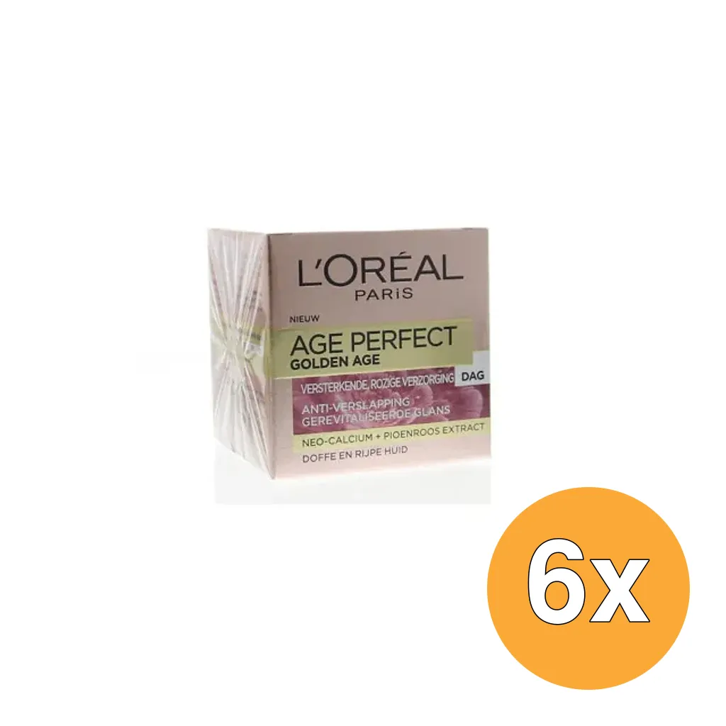 6x L'Oréal Paris Age Perfect Golden Age Rosy Dagcreme (50 ml)