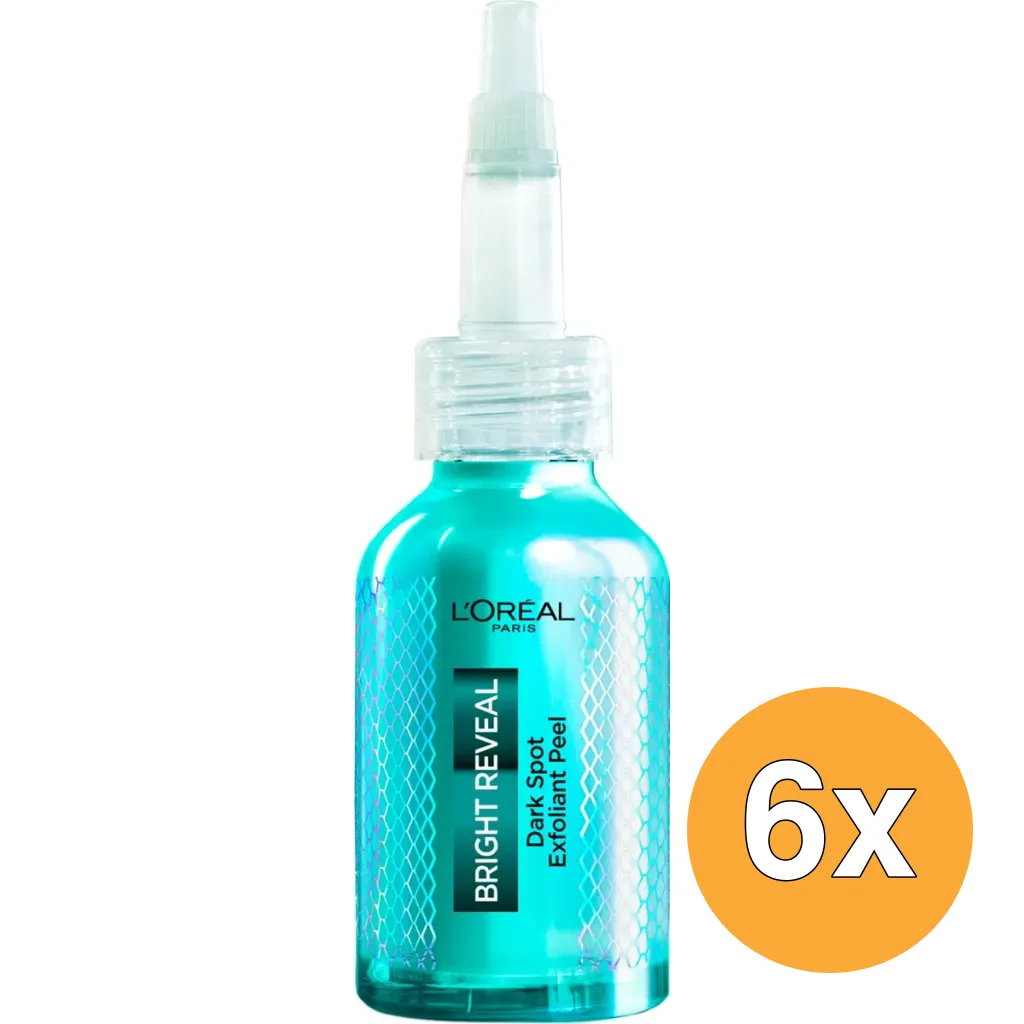 6x L'Oréal Paris Bright Reneal Exfoliant Peeling (25 ml)