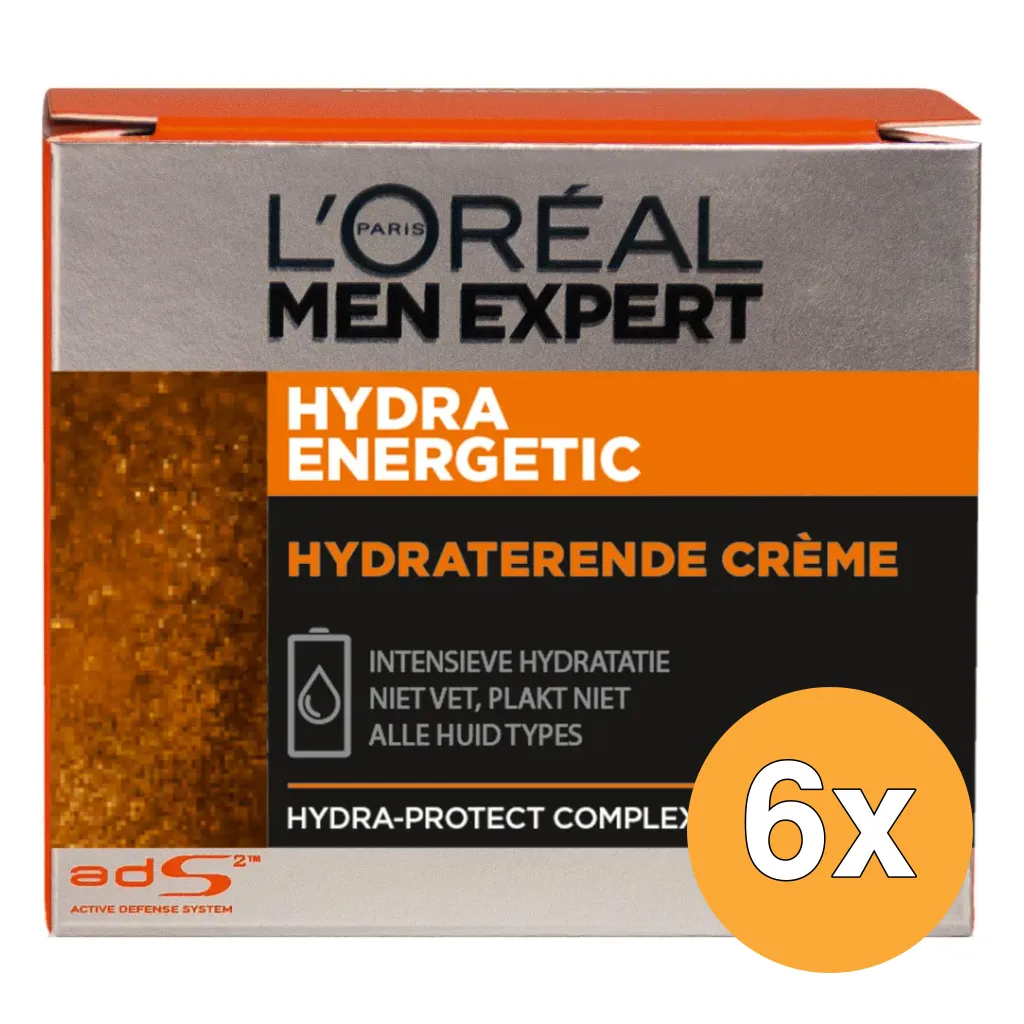 6x L'Oréal Paris Men Expert Hydra Intensive Creme 24H P50 (50 ml)