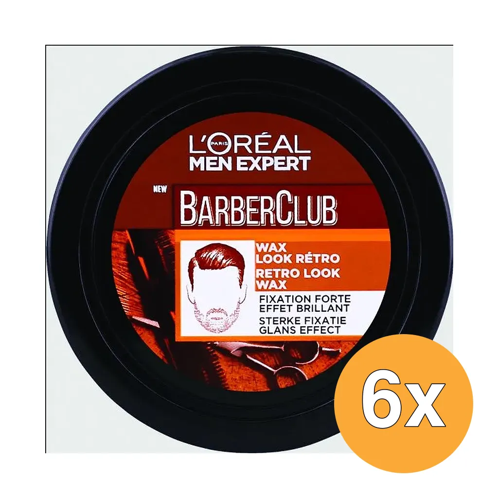 6x L'Oréal Paris Men Expert Barberclub Retro Look Wax (75 ml)