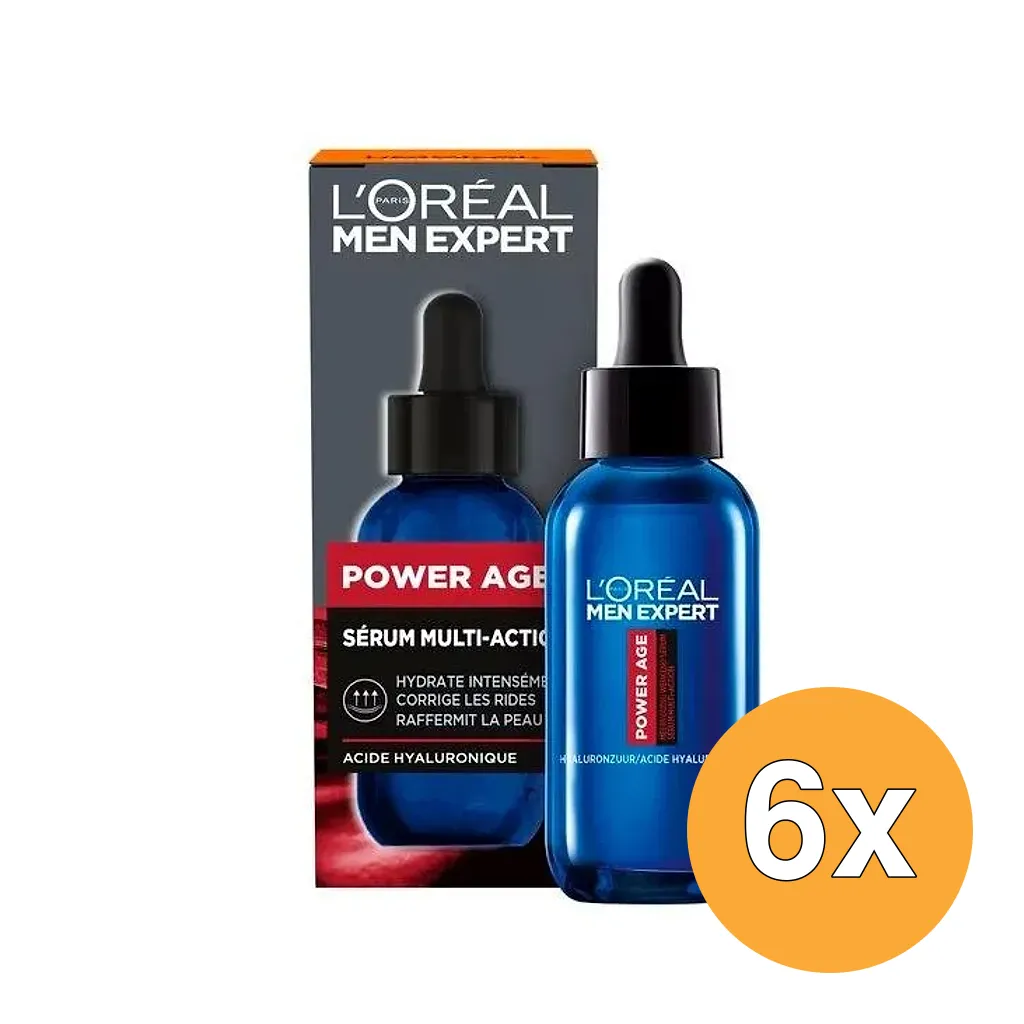 6x L'Oréal Paris Men Expert Serum Power Age (30 ml)