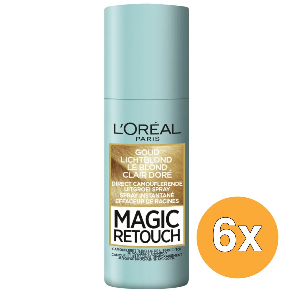 6x L'Oréal Paris Magic Retouch Nr. 9 Blond Clair D (75 ml)