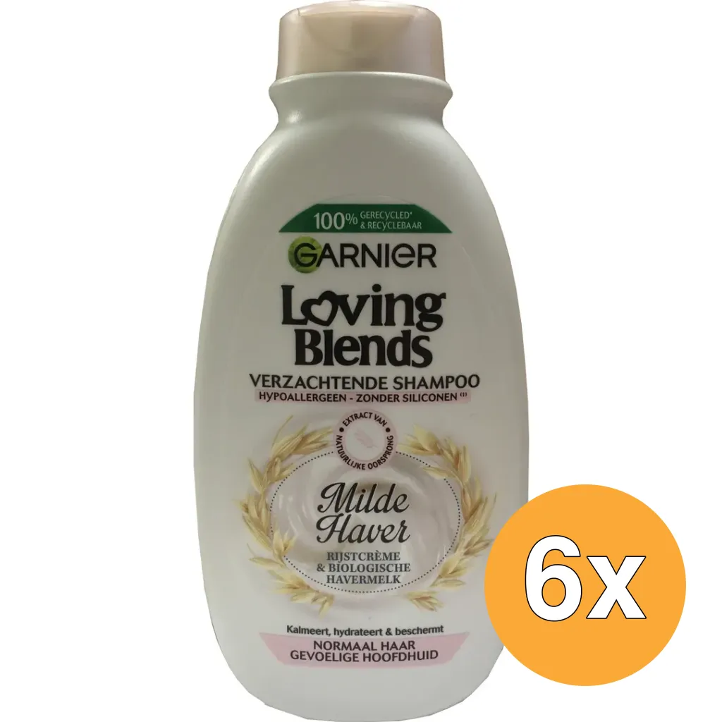 6x Garnier Loving Blends Shampoo Milde Haver (300 ml)