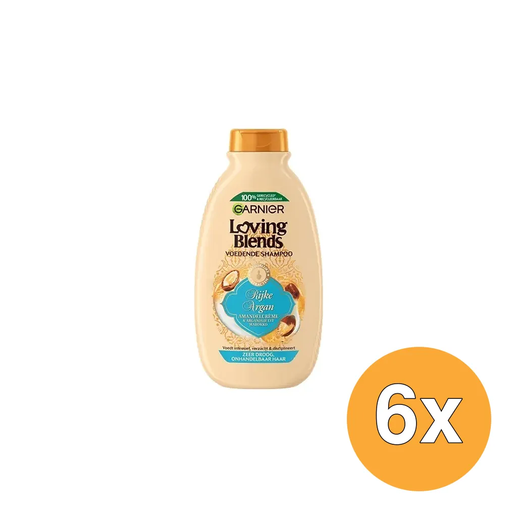 6x Garnier Loving Blends Conditioner Voedende Rijke Argan (250 ml)