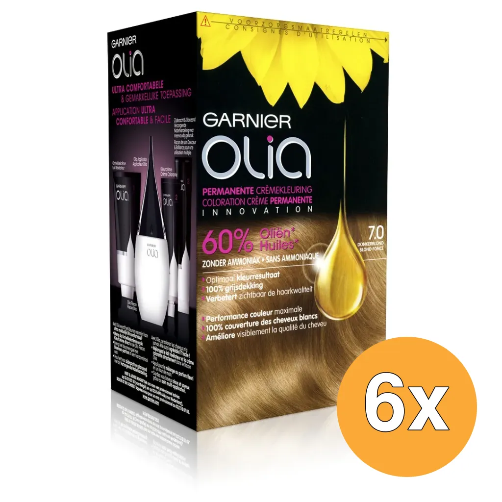 6x Garnier Olia 7.0 Blond (1 set)