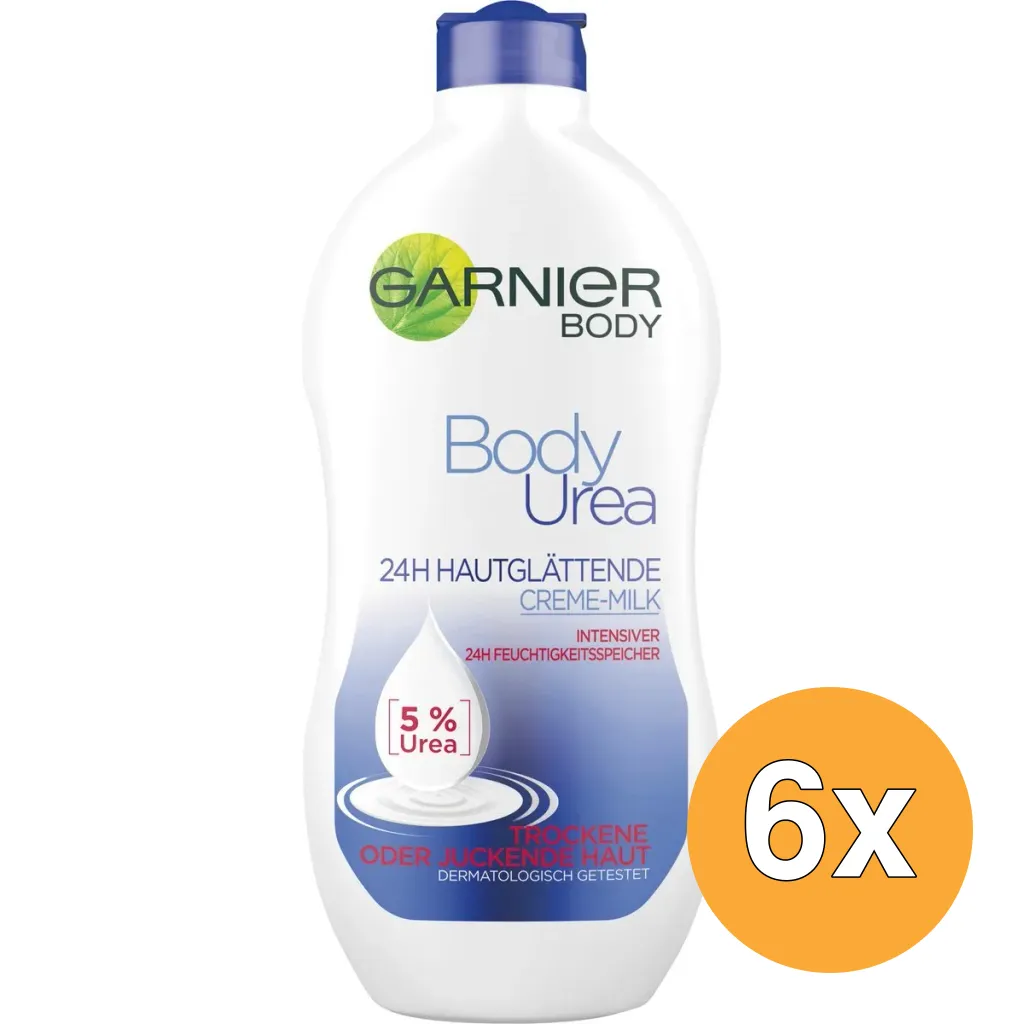 6x Garnier Body Urea Gladmakende Bodylotion (400 ml)