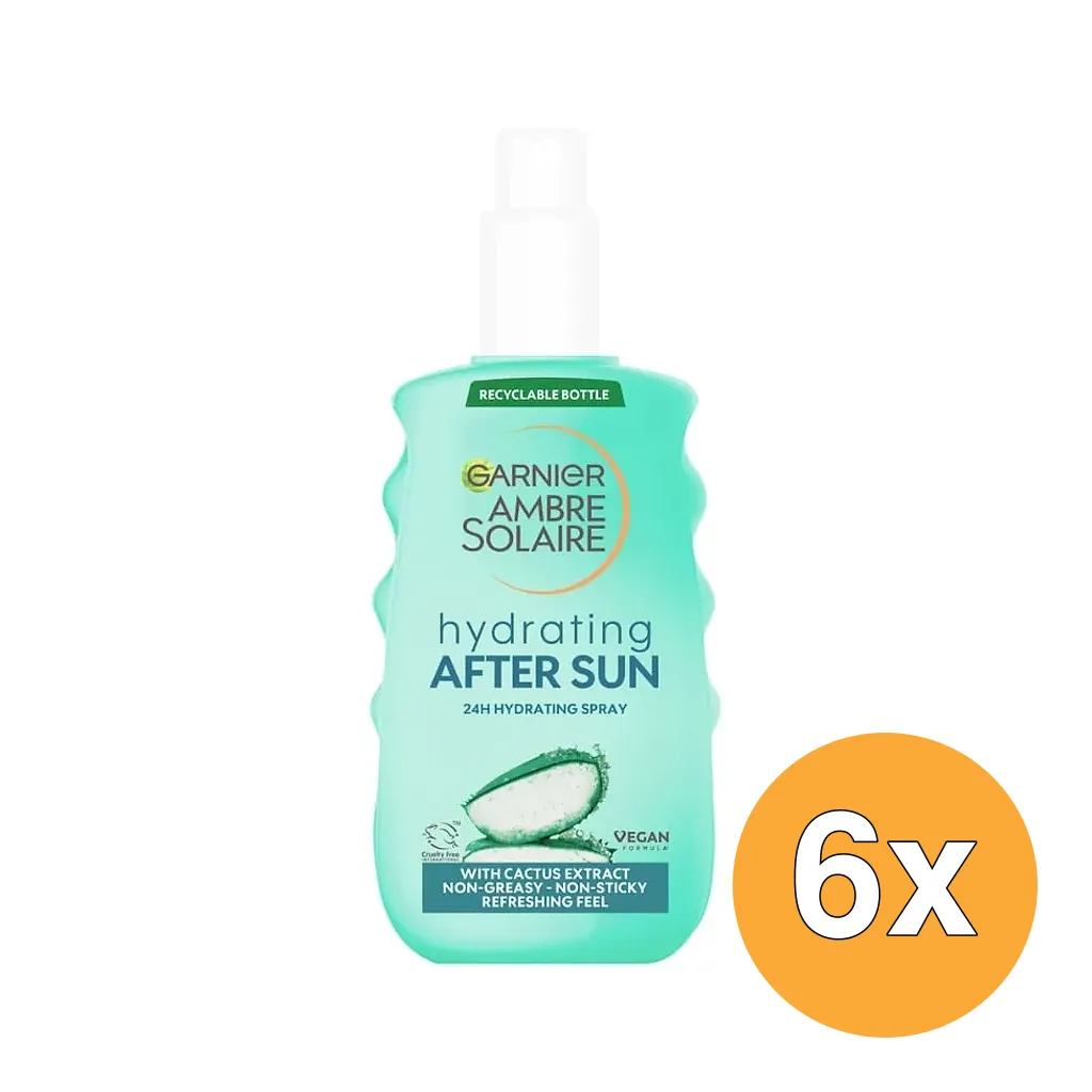 6x Garnier Ambre Solaire Aftersun Spray (150 ml)