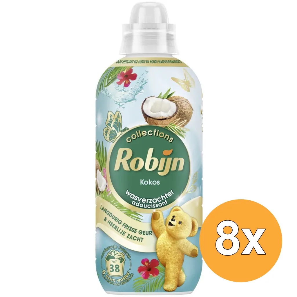 8x Robijn Wasverzachter Kokos Sensation (765 ml)