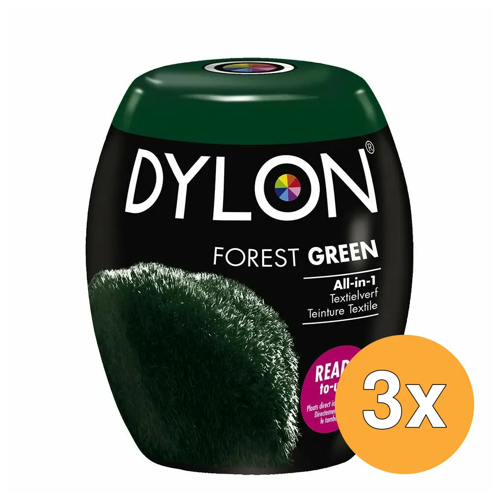 3x Dylon Pod Forestgreen (350 gr)