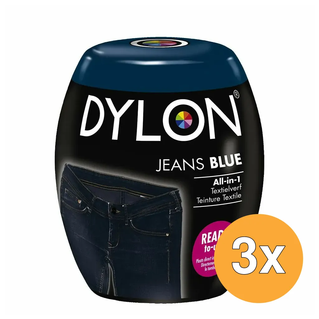 3x Dylon Pod Jeans Blue (350 gr)
