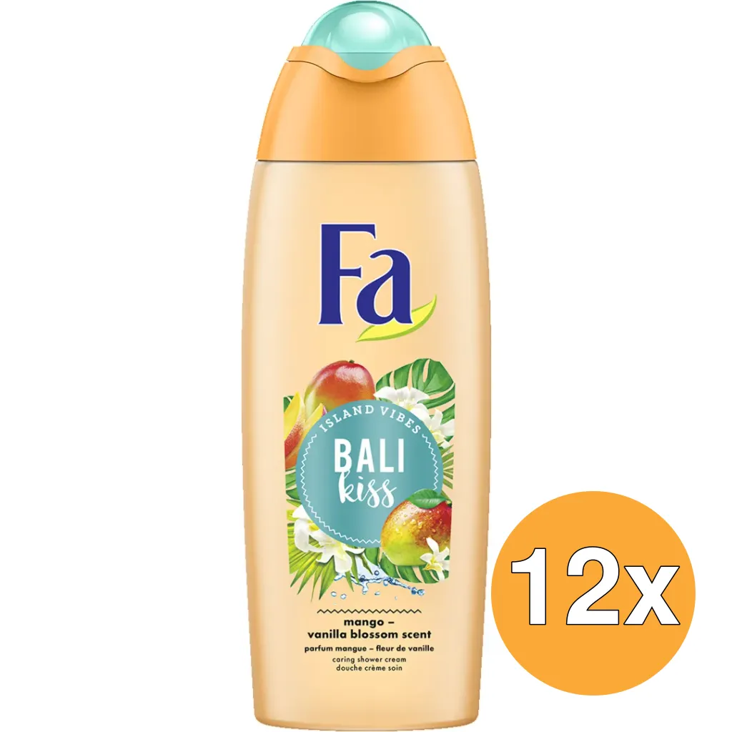 12x Fa Douche gel Bali kiss (250 ml)