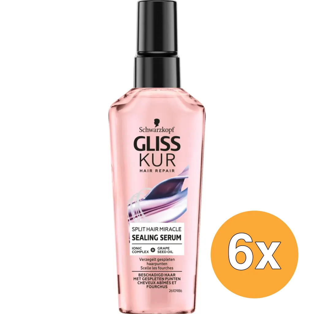 6x Schwarzkopf Gliss Kur Serum split end miracle (75 ml)