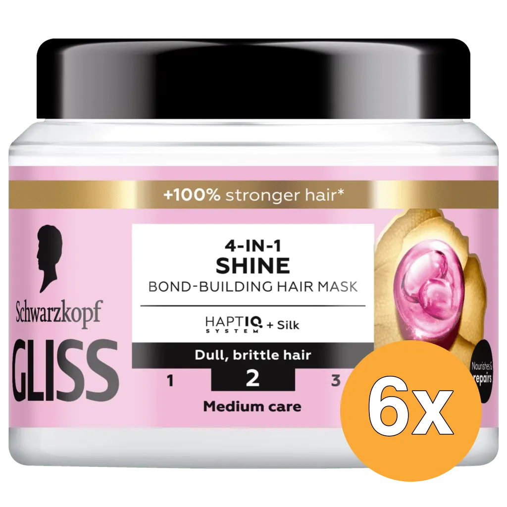 6x Gliss Kur Gliss liquid silk mask (400 ml)