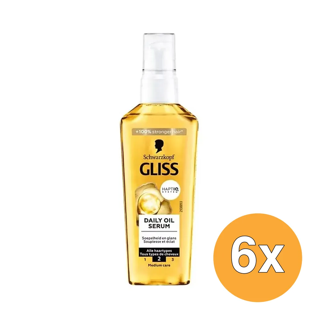 6x Gliss Kur Serum Daily Oil (75 ml)