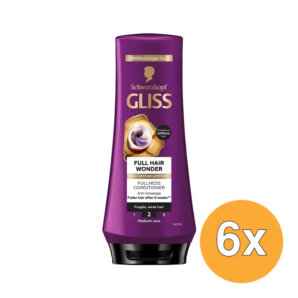 6x Gliss Kur Cond Full Hair W (200 ml)