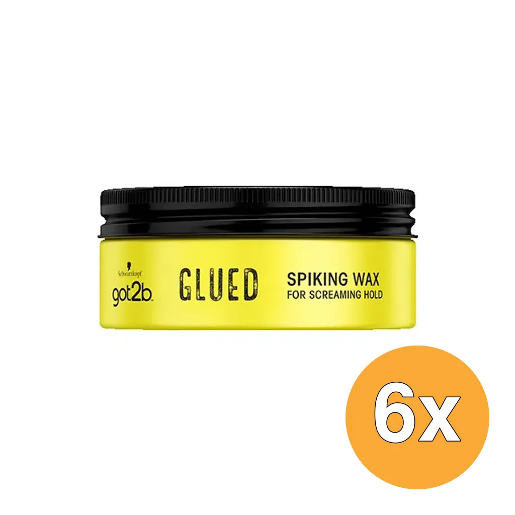 6x Got2B Wax Glued Spiking (75 ml)
