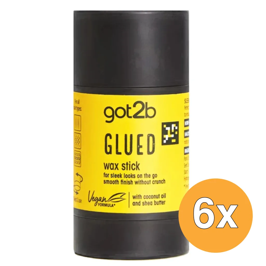 6x Got2B Wax Stick Glued (50 gr)
