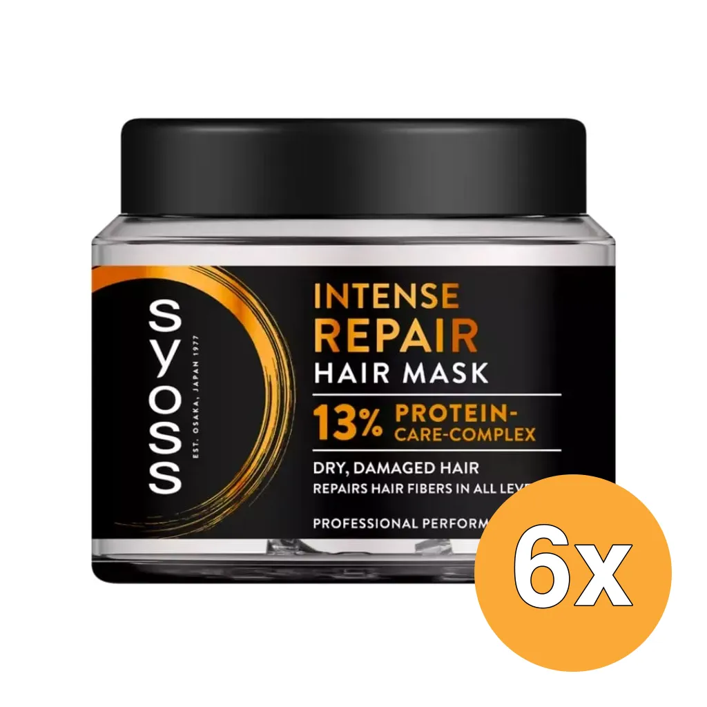 6x Syoss Hair Mask Intense Repair (400 ml)