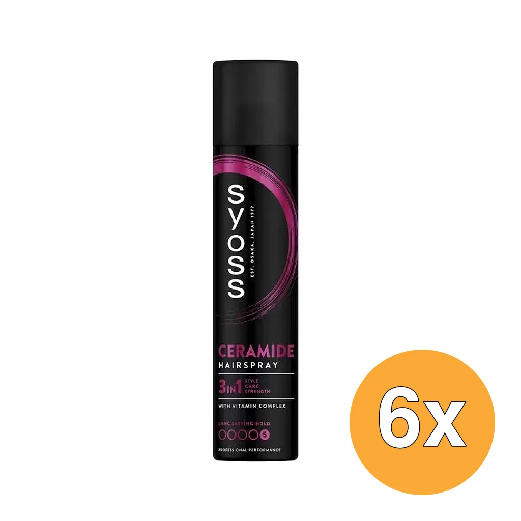 6x Syoss Haarspray Ceramide (300 ml)