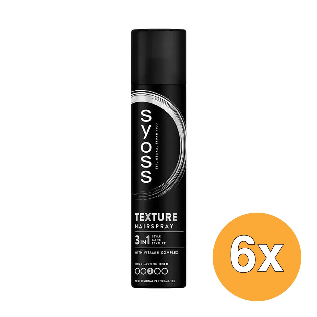 6x Syoss Haarspray Texture (300 ml)