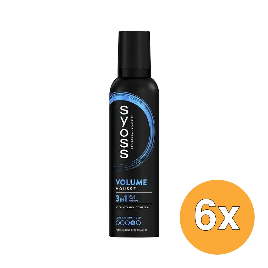6x Syoss Mousse Volume Lift (250 ml)