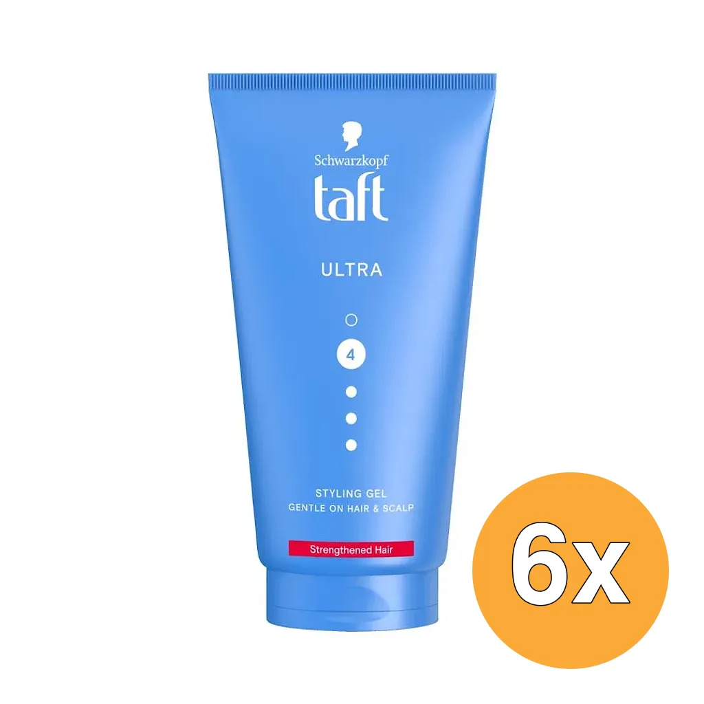 6x Taft Ultra Styling Gel (150 ml)