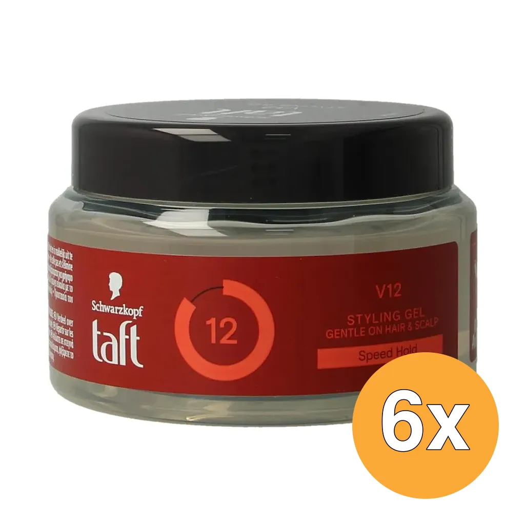 6x Taft Maxx Power Gel Pot (250 ml)