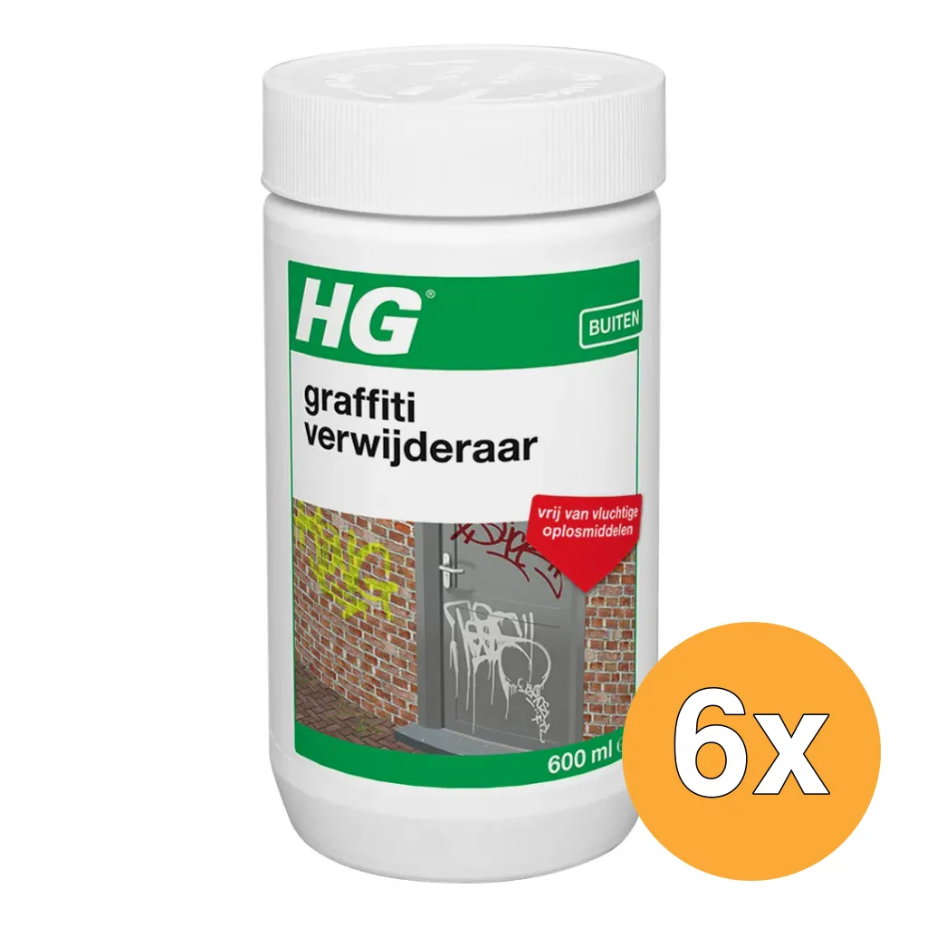 6x HG graffity remover (600 ml)