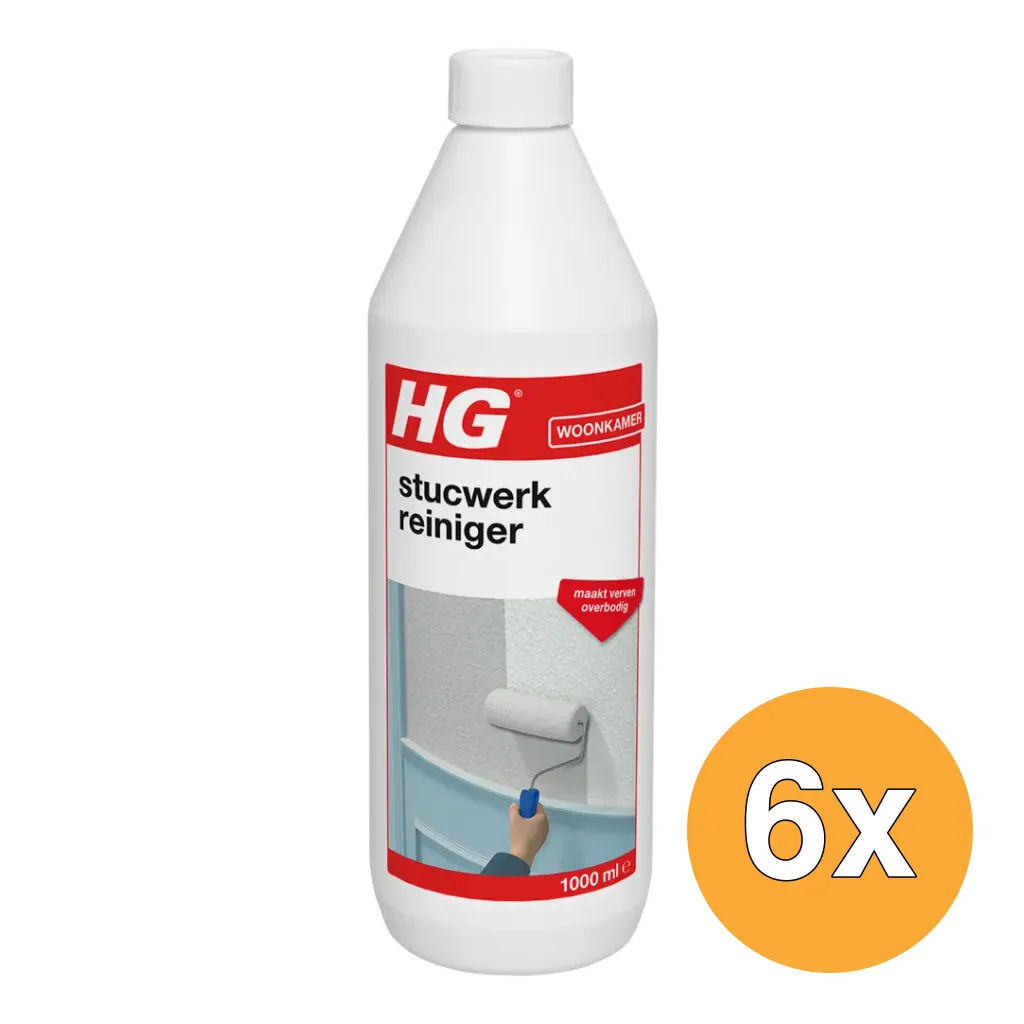 6x HG Stucwerk Reiniger (1000 ml)