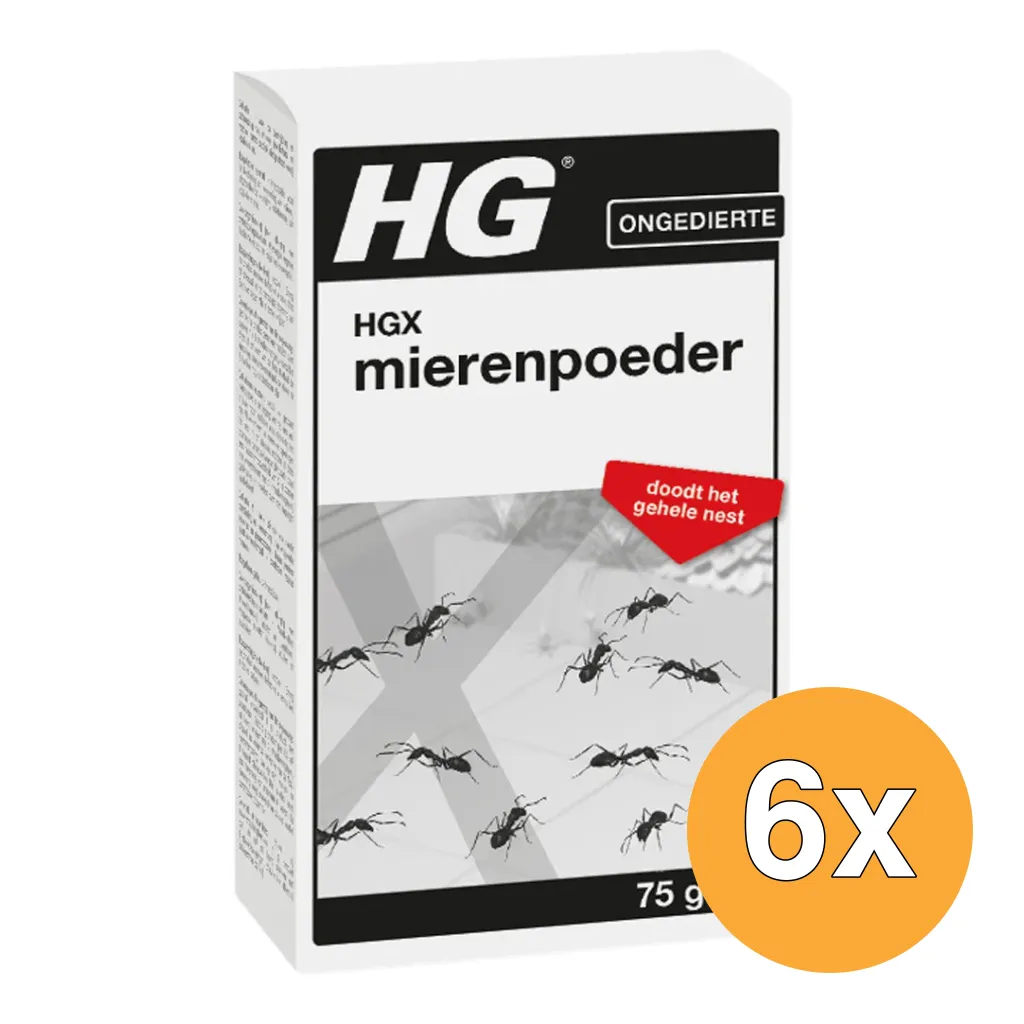 6x HG X Mierenpoeder (75 gr)