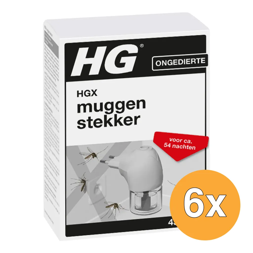 6x HG X Muggenstekker (1 stuk)