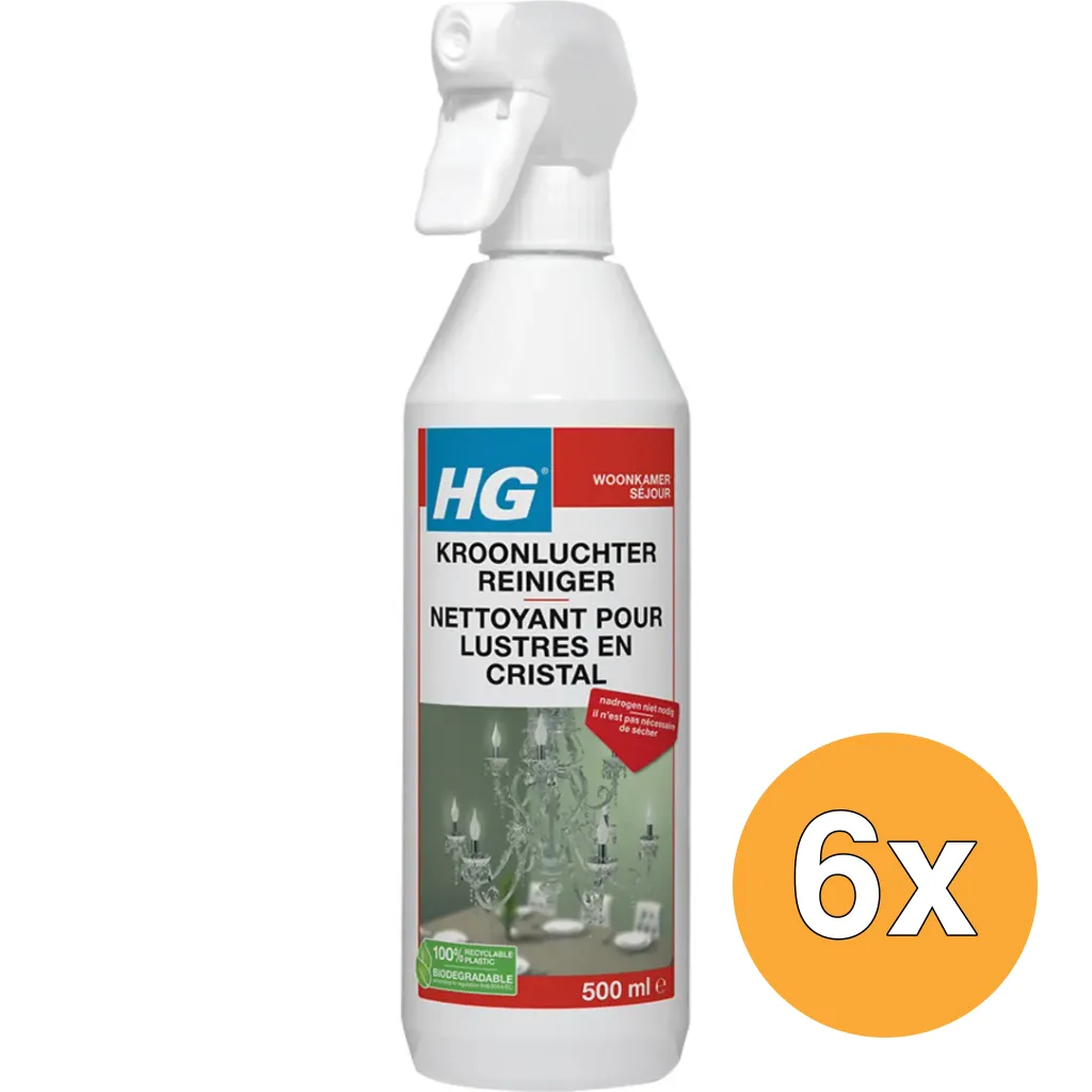 6x HG Kroonluchterreiniger (500 ml)