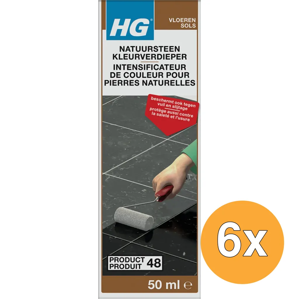 6x HG Natuursteen Kleurverdieper (50 ml)