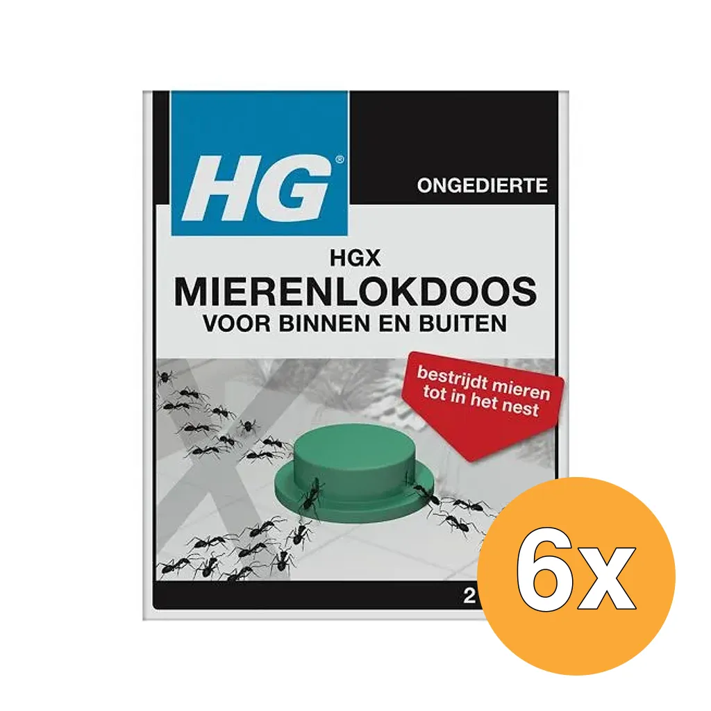 6x HG X Mierenlokdoos Binnen En Buiten (2 Stuks)