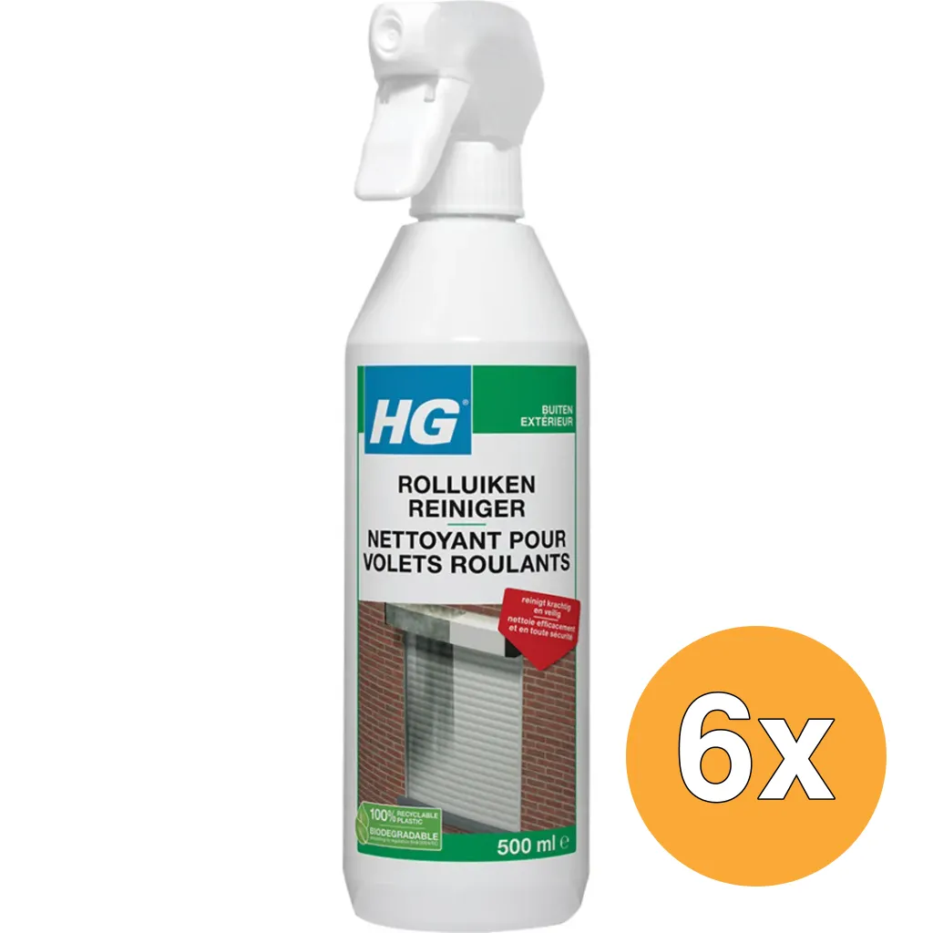 6x HG Rolluikenreiniger (500 ml)