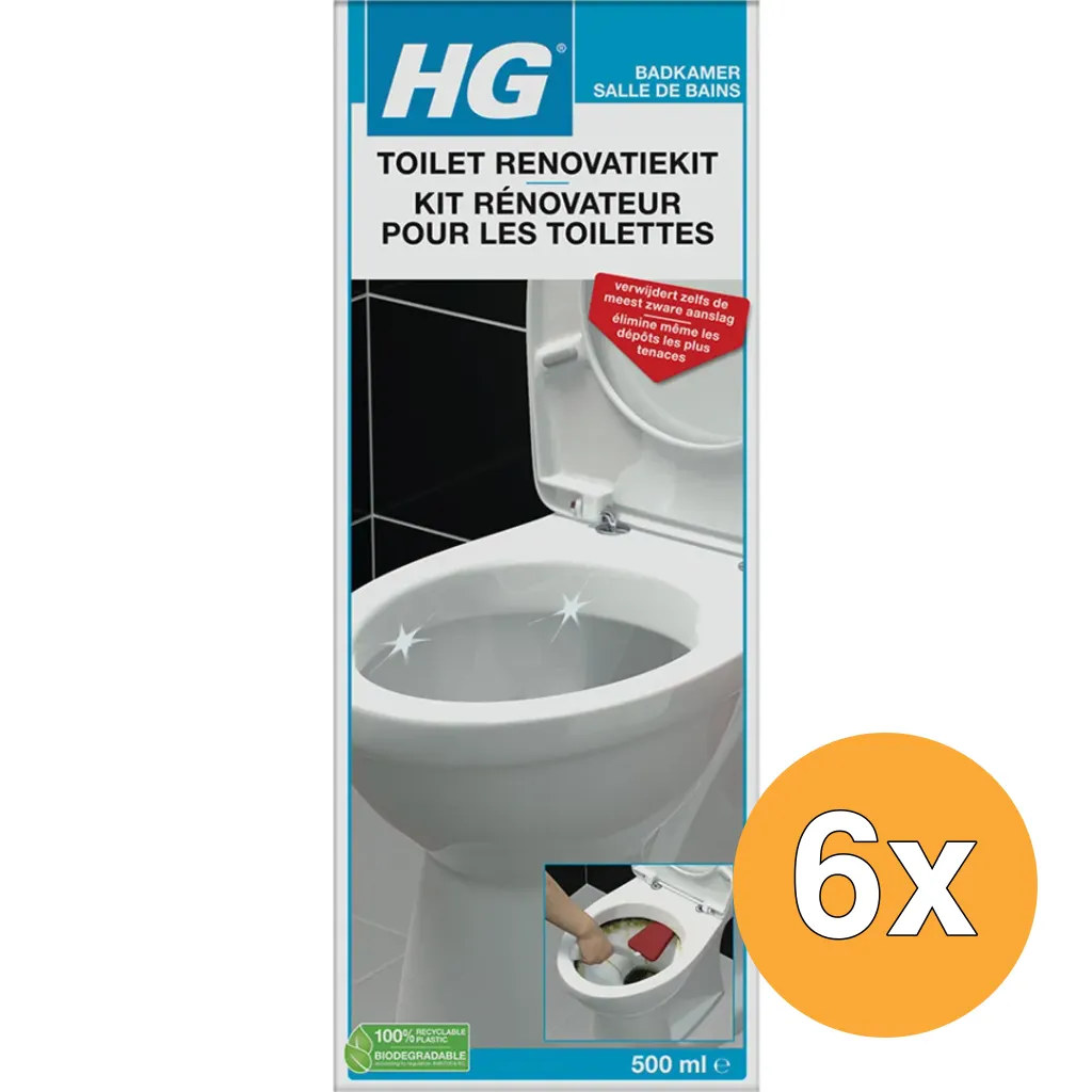 6x HG Toilet Renovatiekit (500 ml)