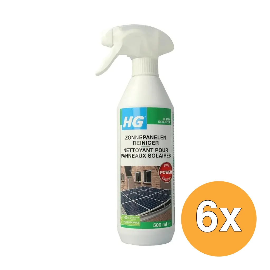 6x HG Zonnepanelen Reiniger (500 ml)