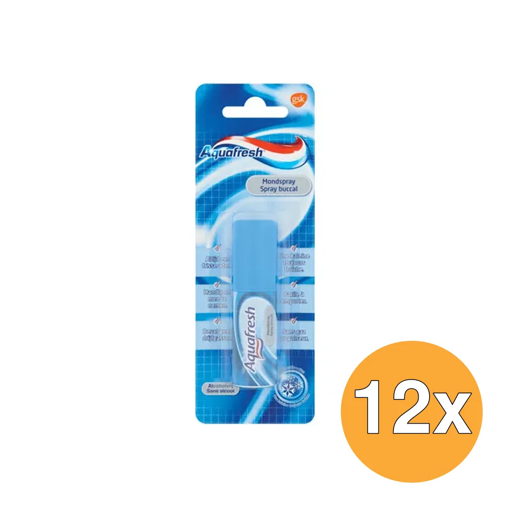 12x Aquafresh Mondspray (15 ml)